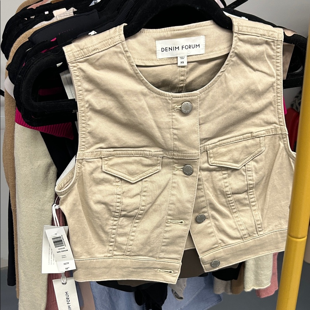 Denim Forum 90s Denim Sand Vest XS